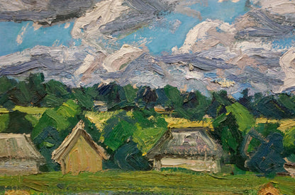 Oil painting Plowed field Dupliy Sergey Alexandrovich