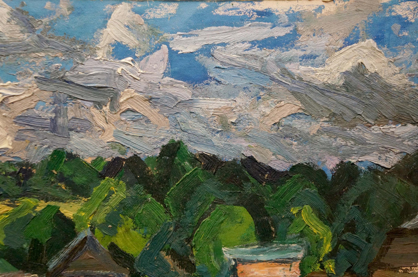 Oil painting Plowed field Dupliy Sergey Alexandrovich