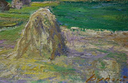 Oil painting Plowed field Dupliy Sergey Alexandrovich