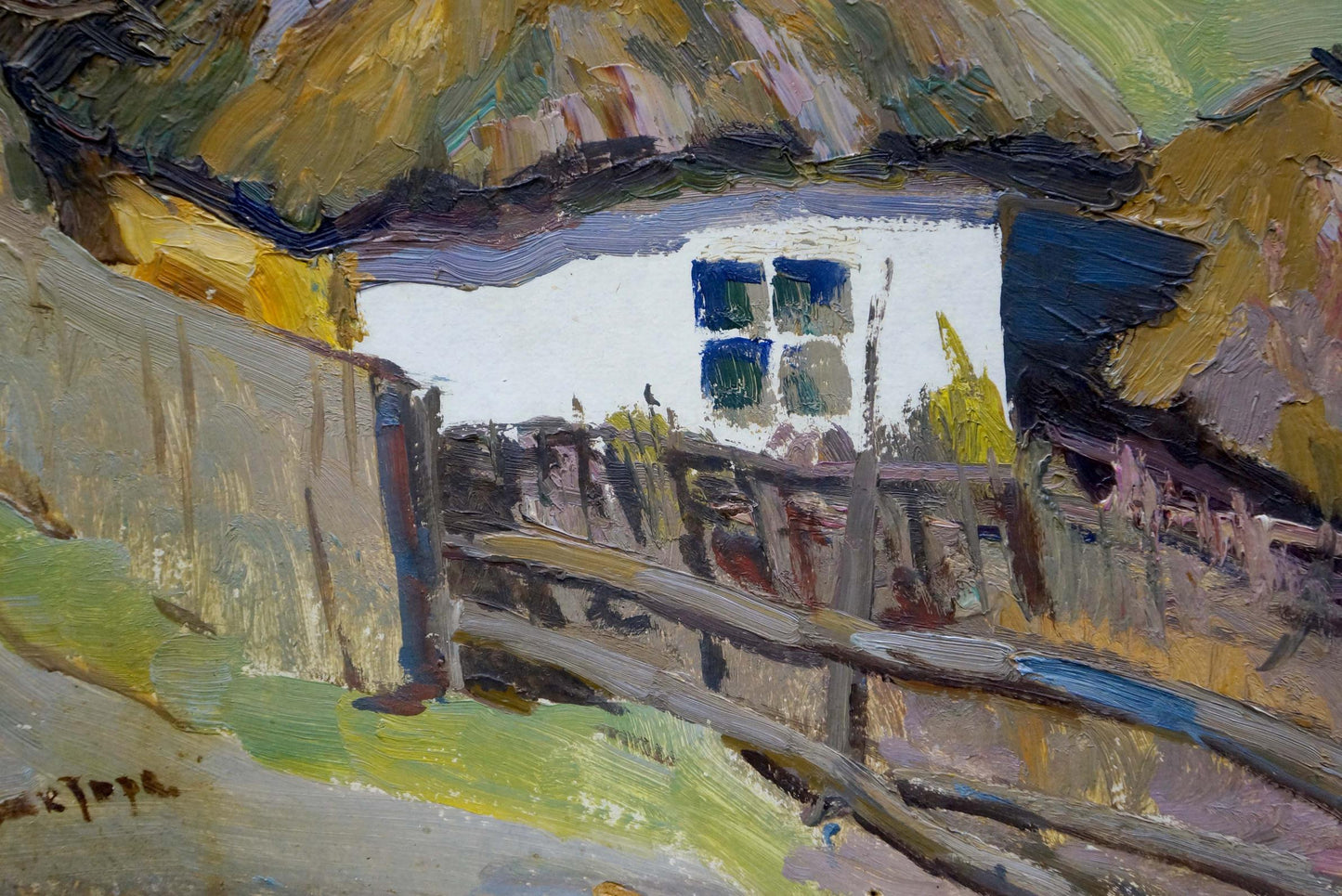 Oil painting Home landscape Leonid Ovsiyovych Muchnyk