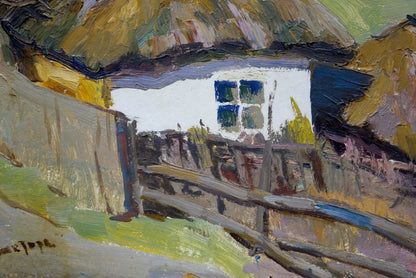 Oil painting Home landscape Leonid Ovsiyovych Muchnyk