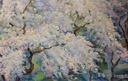 Oil painting Blooming tree Tytarenko Odarka Anatoliivna