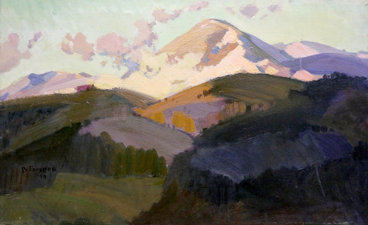 Oil painting The mountains Golubev Vasily Ivanovich