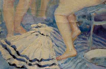 Oil painting Naked girls at the mirror Maria Titarenko