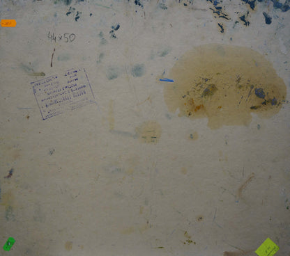 Abstract oil painting House by the shore Dupliy Sergey Alexandrovich