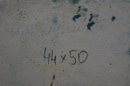 Abstract oil painting House by the shore Dupliy Sergey Alexandrovich