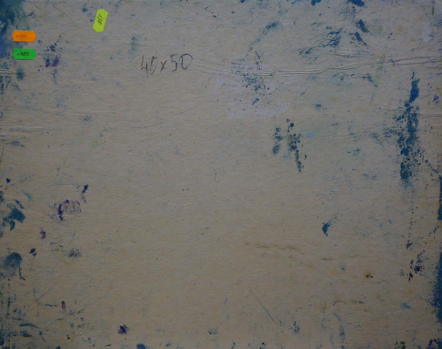 Abstract oil painting Haystacks Sergey Dupliy