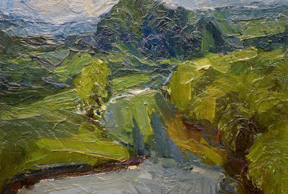 Oil painting Waterfall Dupliy Sergey Alexandrovich