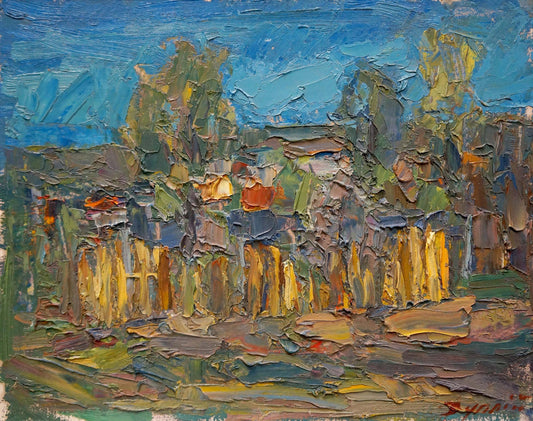 Abstract oil painting Evening Dupliy Sergey Alexandrovich