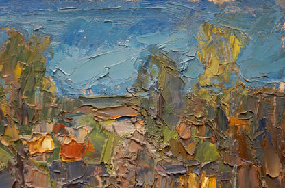 Abstract oil painting Evening Dupliy Sergey Alexandrovich