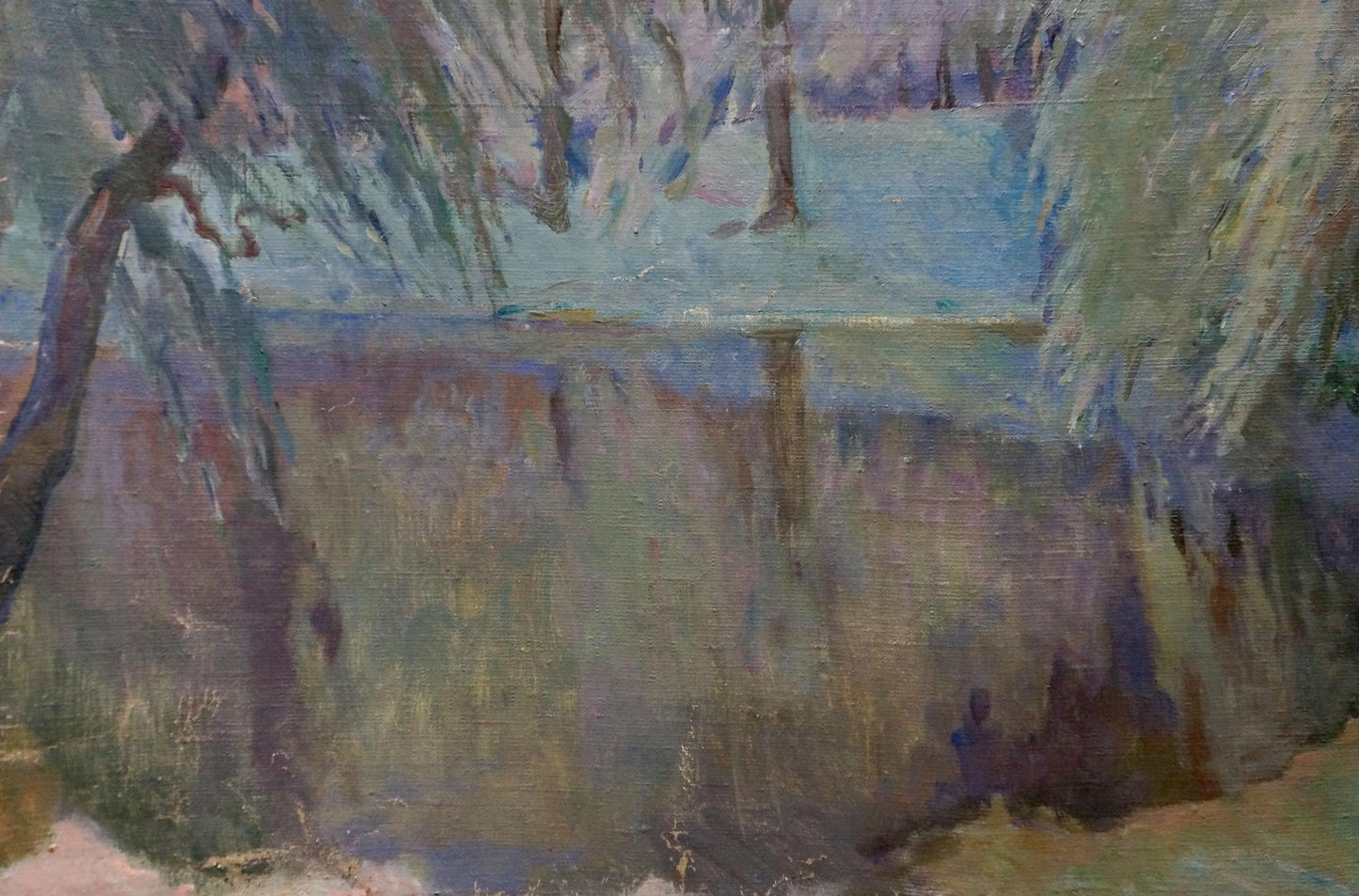 Oil painting Forest pond Tytarenko Odarka Anatoliivna