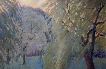 Oil painting Forest pond Tytarenko Odarka Anatoliivna