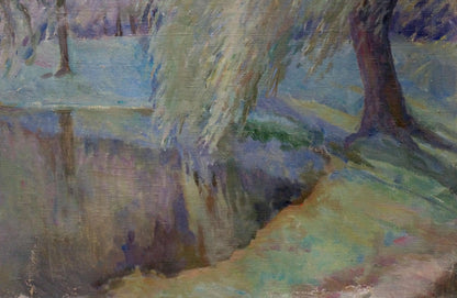 Oil painting Forest pond Tytarenko Odarka Anatoliivna