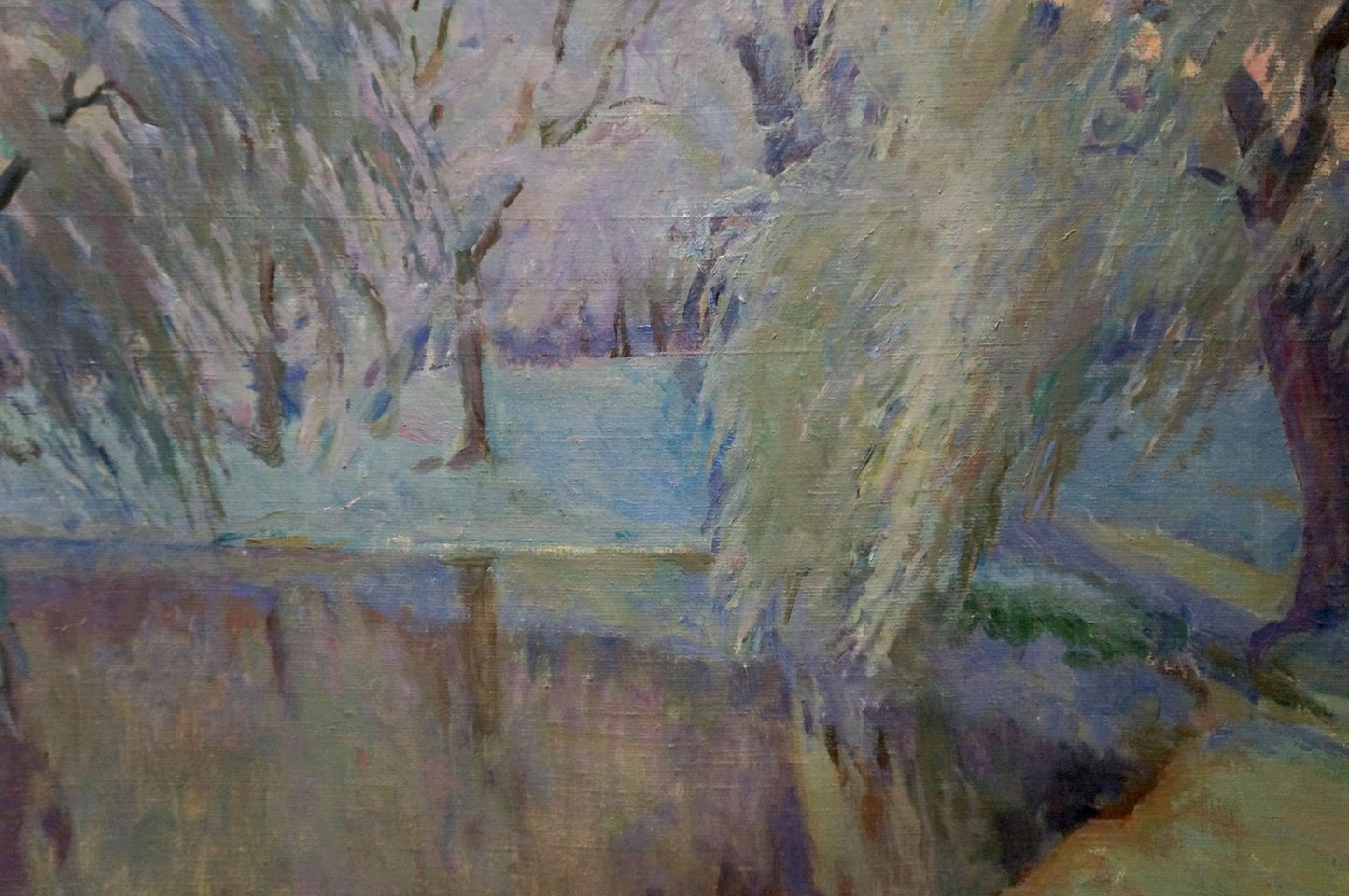 Oil painting Forest pond Tytarenko Odarka Anatoliivna