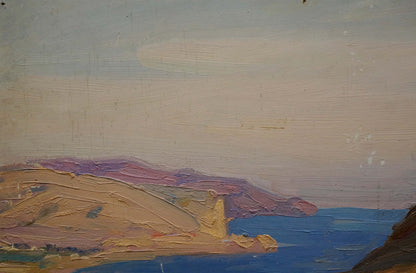 Oil painting The ruins of the fortress V. Kisil