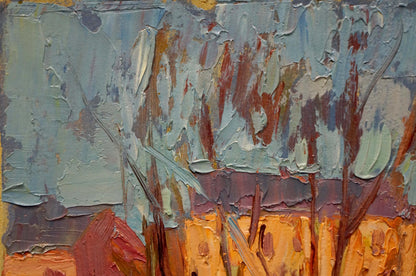 Oil painting Night cityscape Kiyansky Yuri Mikhailovich