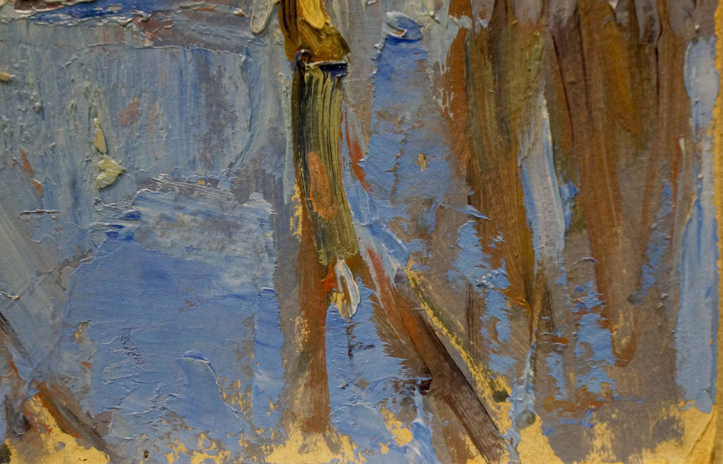 Oil painting Night cityscape Kiyansky Yuri Mikhailovich