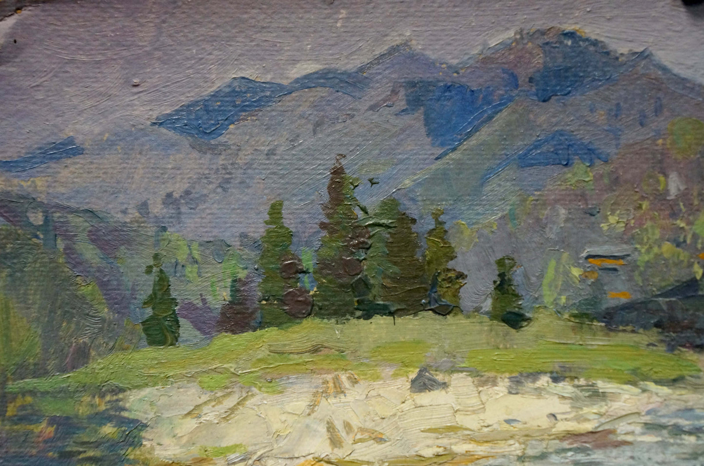 Oil painting River landscape Kropko Alexander Petrovich