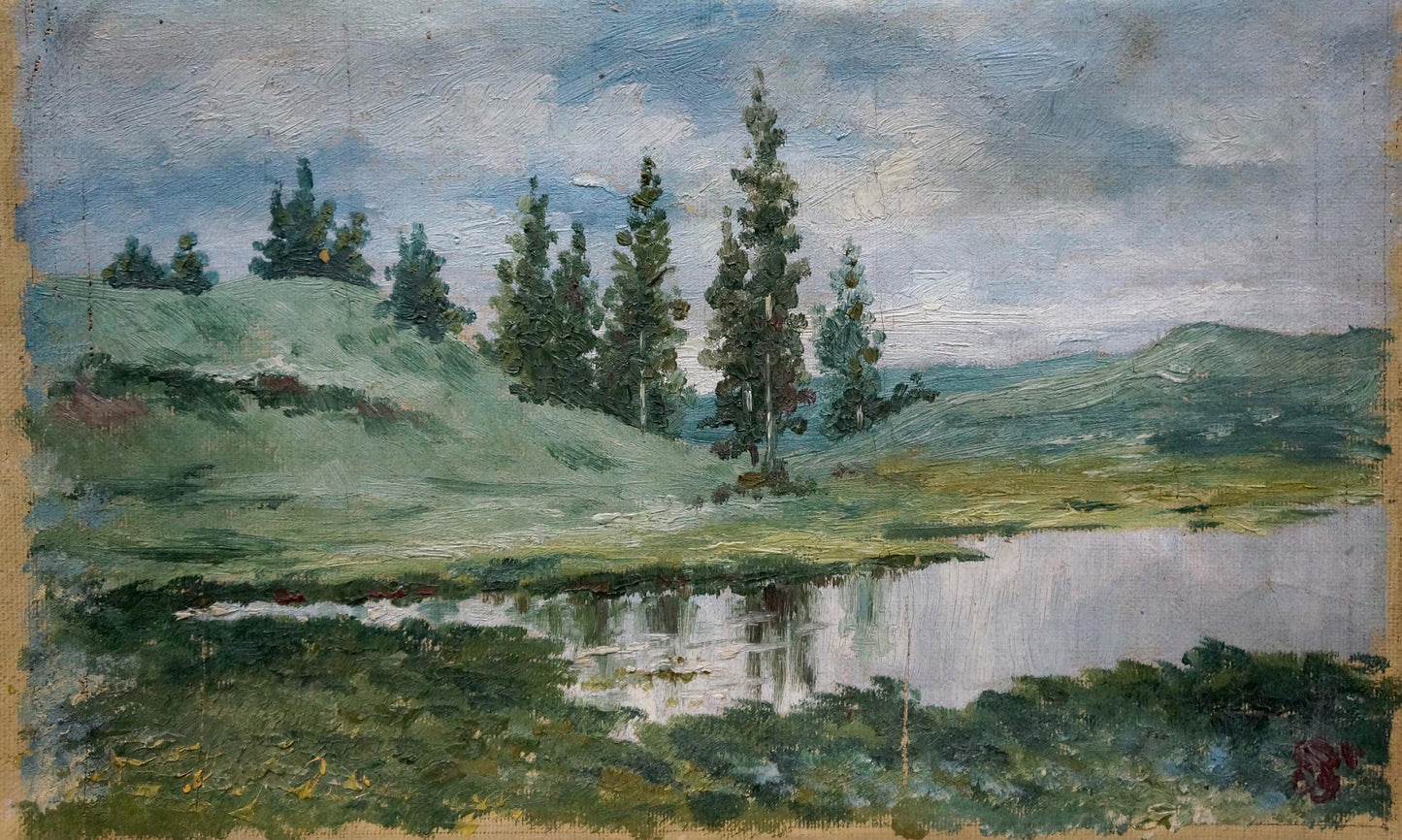 Oil painting After the rain D. Sitomir