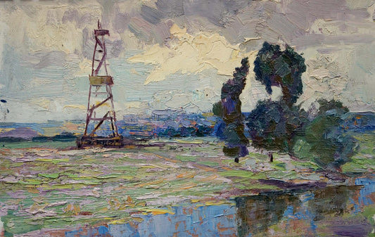 Oil painting In the country Marynichenko Grigory Andreevich