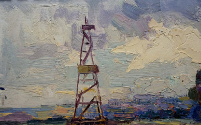 Oil painting In the country Marynichenko Grigory Andreevich