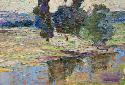 Oil painting In the country Marynichenko Grigory Andreevich