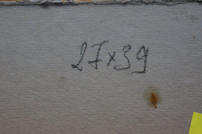 A city view illustrated in oil