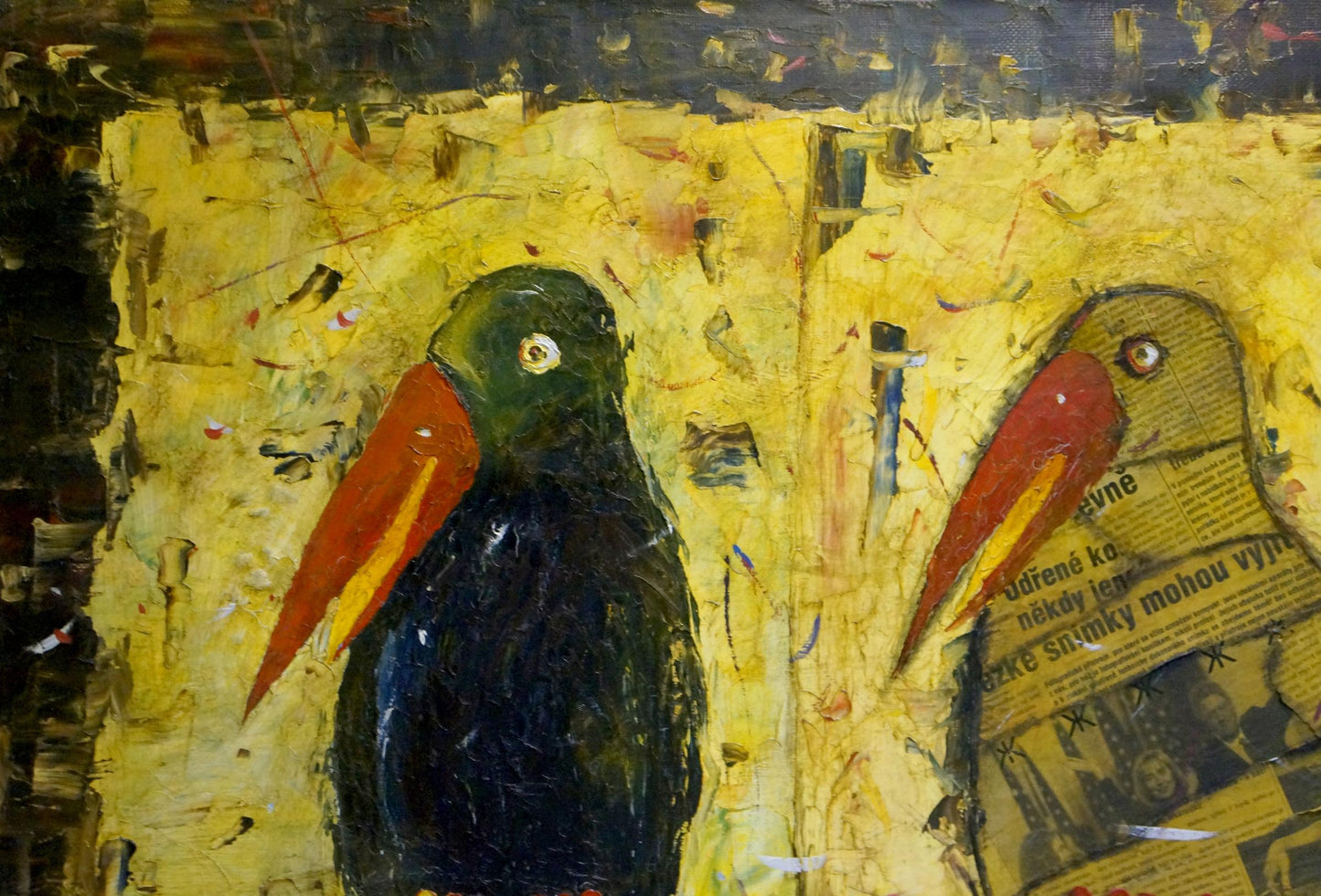 Oil painting Two ravens Kuzenny Leonid Anatolievich