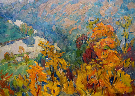 Oil painting Golden autumn Chegodar Vasily Dmitrievich