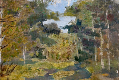 Oil painting Swamp in the forest Stepanov A. S.
