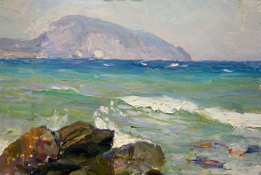 Oil painting Seascape Kolomoitsev Petr Mikhailovich