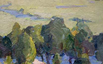 Oil painting Corner in the forest Gantman Moisey Faibovich