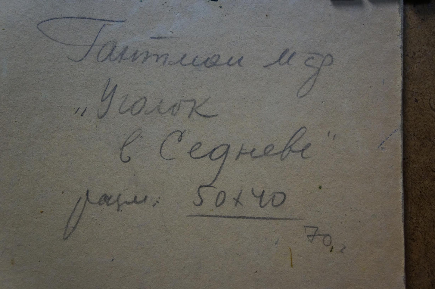 Oil painting Corner in the forest Gantman Moisey Faibovich