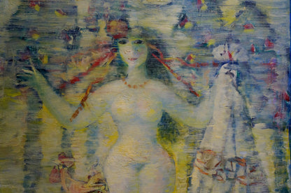 Abstract oil painting Portrait of a girl Prokopenko Nikolay Nikolaevich