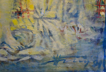 Abstract oil painting Portrait of a girl Prokopenko Nikolay Nikolaevich