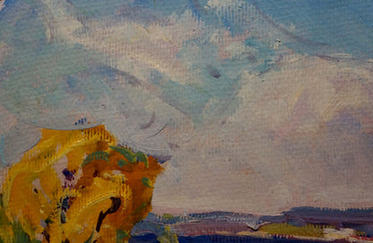 Oil painting Golden autumn Kolosovsky Georgy Sergeevich