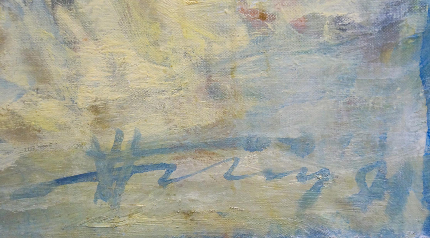 Abstract oil painting Portrait of a girl Prokopenko Nikolay Nikolaevich