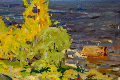 Oil painting Golden autumn Kolosovsky Georgy Sergeevich