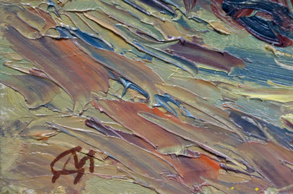 Oil painting Autumn has come