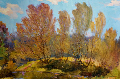 Oil painting Autumn landscape Maltsev Nikolay Alexandrovich