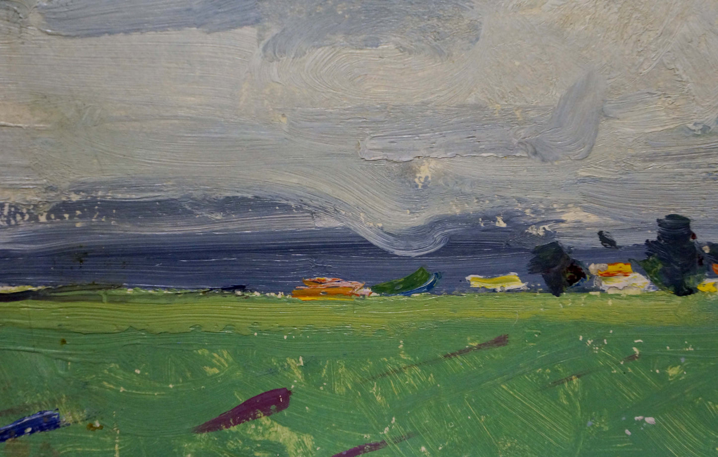 Oil painting It's starting to rain Stremsky Alexander Ivanovich