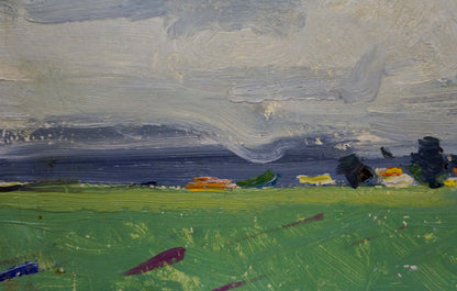 Oil painting It's starting to rain Stremsky Alexander Ivanovich