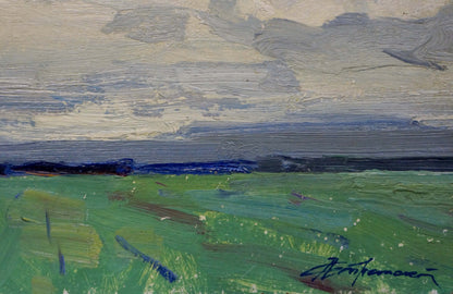 Oil painting It's starting to rain Stremsky Alexander Ivanovich