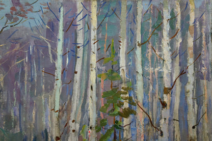 Oil painting Winter landscape Vladimir Belyak