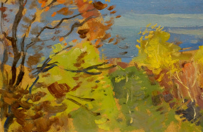 Oil painting River landscape Nikolay Buryachok
