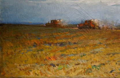 Oil painting Wheat field Polonsky Evgeny Pavlovich