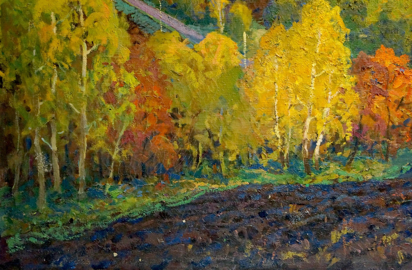 Oil painting Landscape of fields Korostelev Vladimir Alexandrovich
