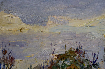 Oil painting Street landscape Gantman Moses Faybovich