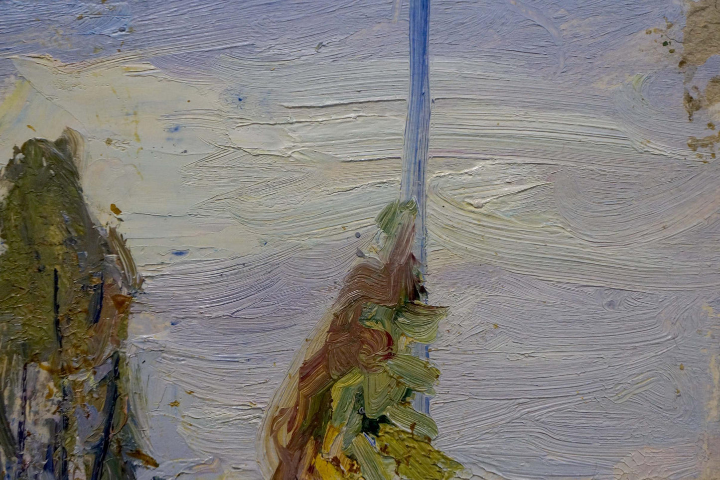 Oil painting Street landscape Gantman Moses Faybovich