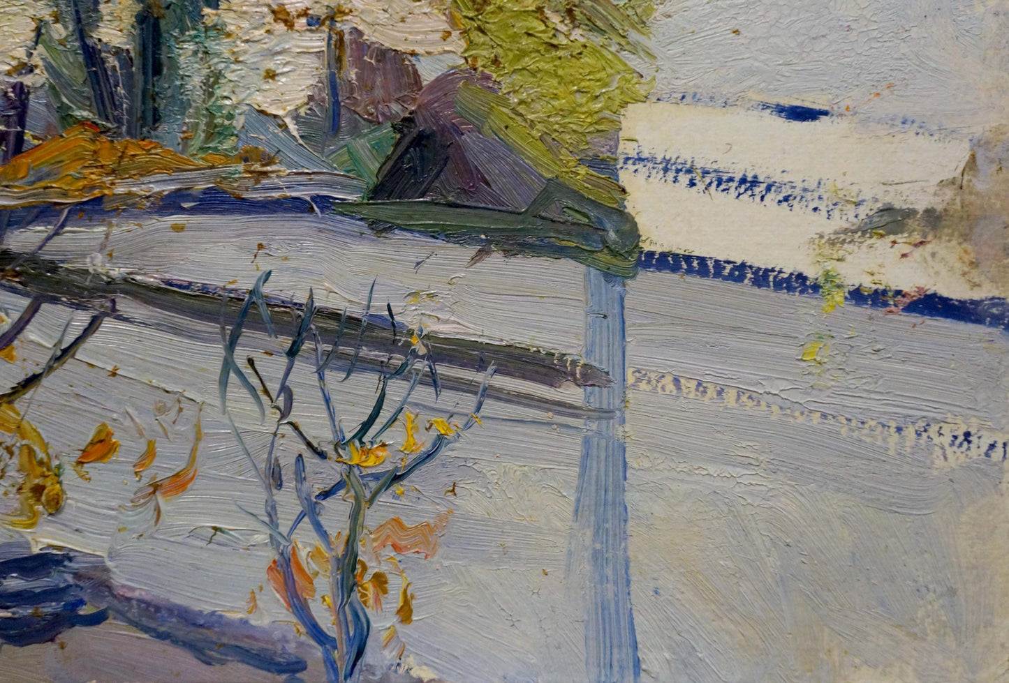 Oil painting Street landscape Gantman Moses Faybovich